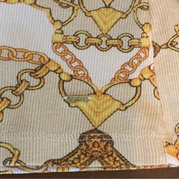 Guess Chain Print Ribbed Top - Picture 5 of 8